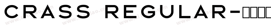 Crass Regular字体转换